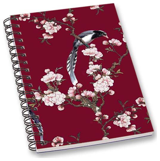 

RADANYA Floral Bird A5 Notebook Wirebound Ruled Paper Diary