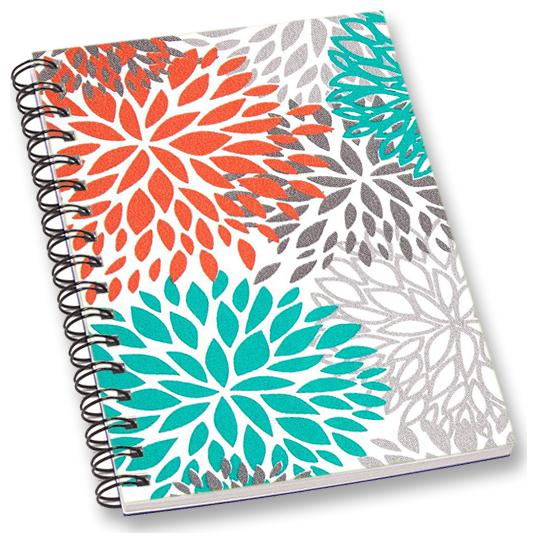

RADANYA Floral A5 Notebook Wirebound Ruled Paper Diary