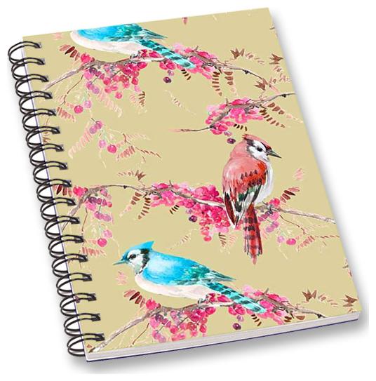 

RADANYA Floral Bird A5 Notebook Wirebound Ruled Paper Diary