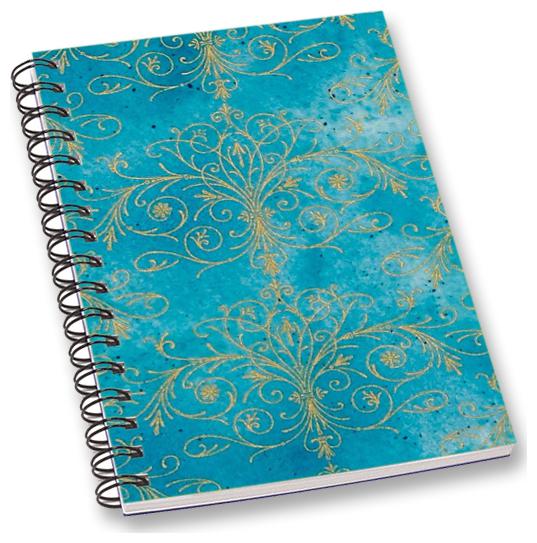 

RADANYA Floral A5 Notebook Wirebound Ruled Paper Diary
