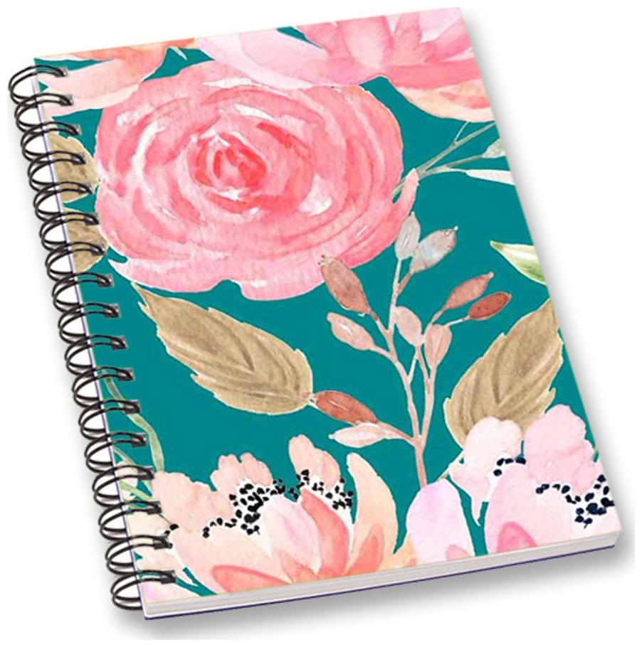 

RADANYA Floral A5 Notebook Wirebound Ruled Paper Diary