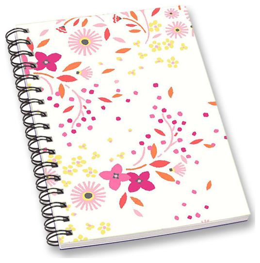 

RADANYA Floral A5 Notebook Wirebound Ruled Paper Diary