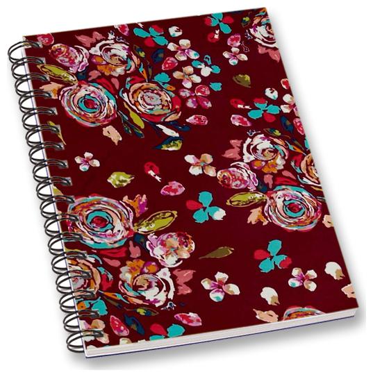 

RADANYA Floral A5 Notebook Wirebound Ruled Paper Diary