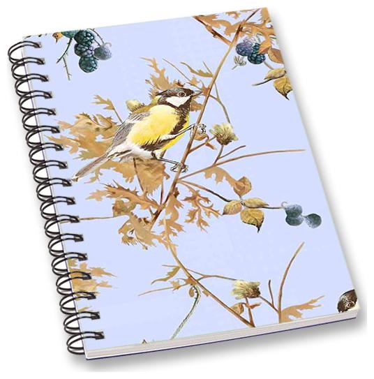 

RADANYA Floral Bird A5 Notebook Wirebound Ruled Paper Diary