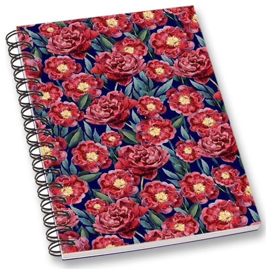 

RADANYA Floral A5 Notebook Wirebound Ruled Paper Diary
