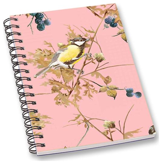

RADANYA Floral Bird A5 Notebook Wirebound Ruled Paper Diary