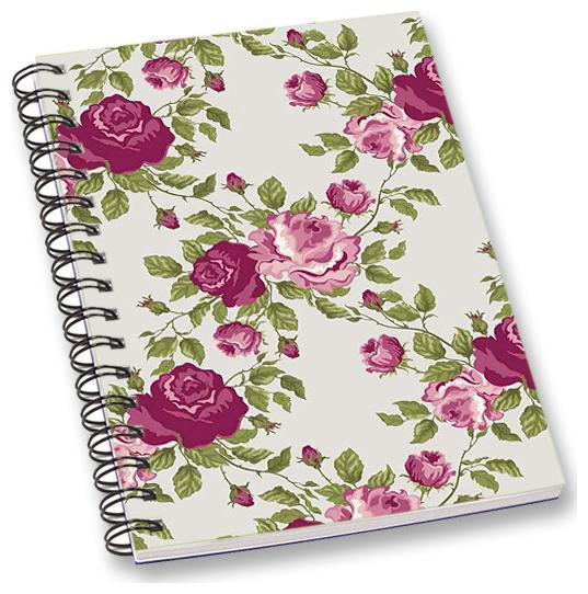 

RADANYA Floral A5 Notebook Wirebound Ruled Paper Diary
