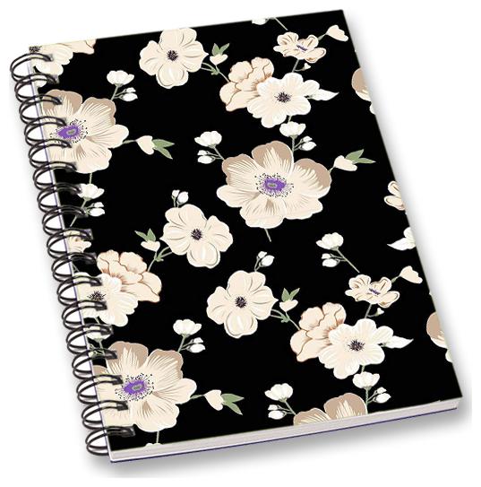 

RADANYA Floral A5 Notebook Wirebound Ruled Paper Diary