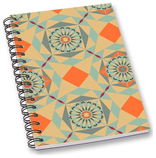 

RADANYA Floral A5 Notebook Wirebound Ruled Paper Diary