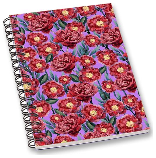 

RADANYA Floral A5 Notebook Wirebound Ruled Paper Diary