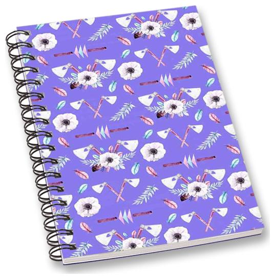 

RADANYA Floral A5 Notebook Wirebound Ruled Paper Diary