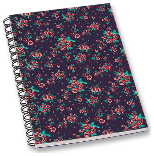 

RADANYA Floral A5 Notebook Wirebound Ruled Paper Diary
