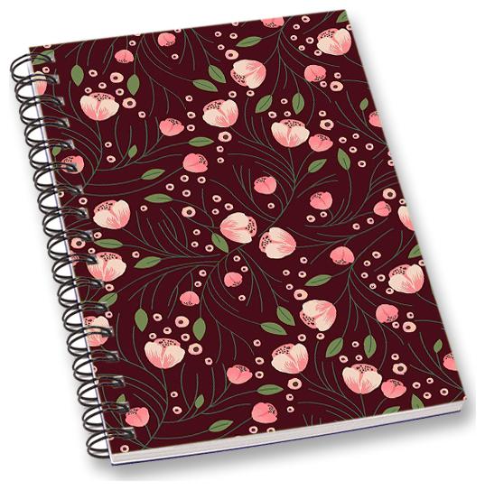 

RADANYA Floral A5 Notebook Wirebound Ruled Paper Diary