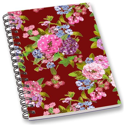 

RADANYA Floral A5 Notebook Wirebound Ruled Paper Diary