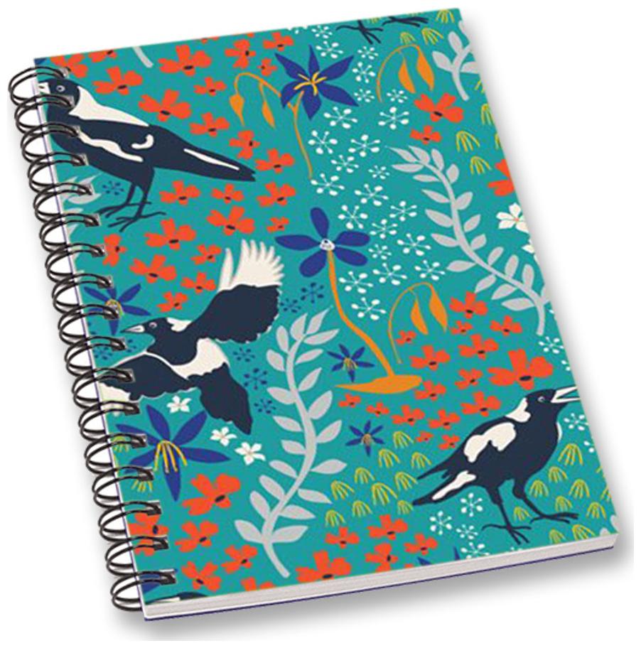 

RADANYA Floral Bird A5 Notebook Wirebound Ruled Paper Diary