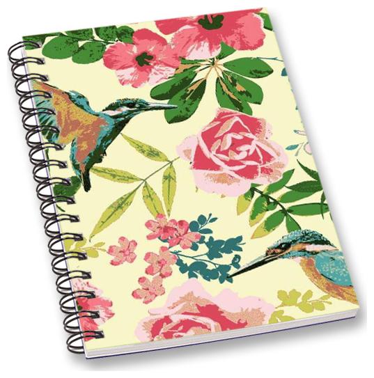 

RADANYA Floral Bird A5 Notebook Wirebound Ruled Paper Diary