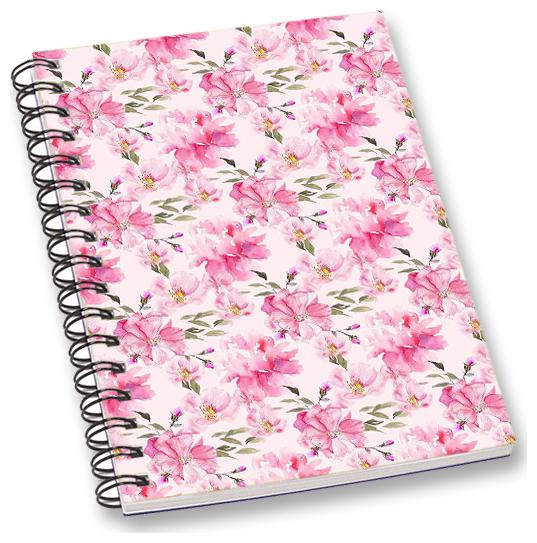 

RADANYA Floral A5 Notebook Wirebound Ruled Paper Diary
