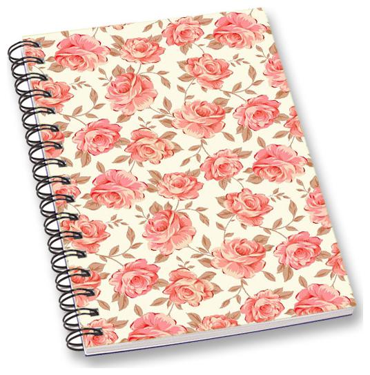 

RADANYA Floral A5 Notebook Wirebound Ruled Paper Diary
