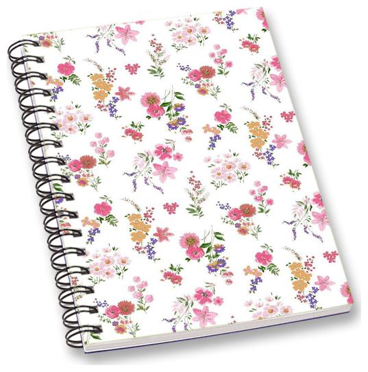 

RADANYA Floral A5 Notebook Wirebound Ruled Paper Diary