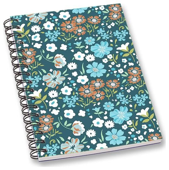 

RADANYA Floral A5 Notebook Wirebound Ruled Paper Diary