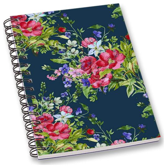 

RADANYA Floral A5 Notebook Wirebound Ruled Paper Diary