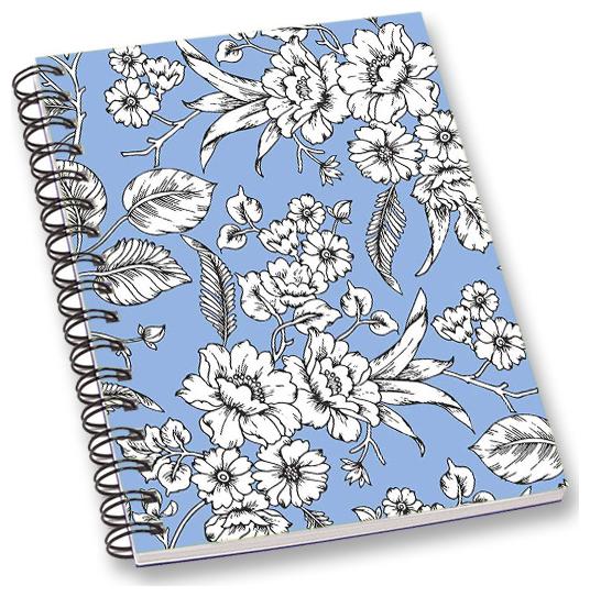 

RADANYA Floral A5 Notebook Wirebound Ruled Paper Diary