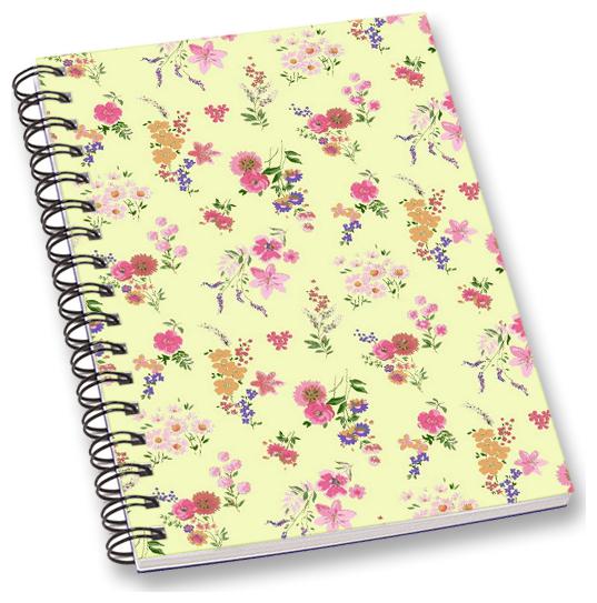 

RADANYA Floral A5 Notebook Wirebound Ruled Paper Diary