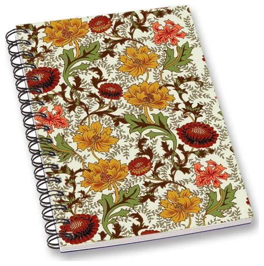 

RADANYA Floral A5 Notebook Wirebound Ruled Paper Diary