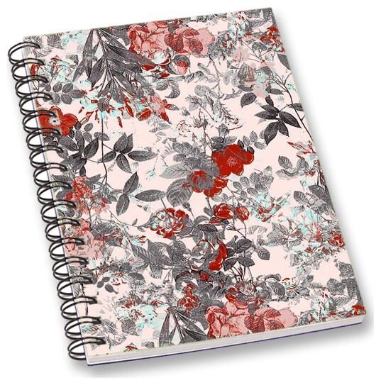 

RADANYA Floral A5 Notebook Wirebound Ruled Paper Diary
