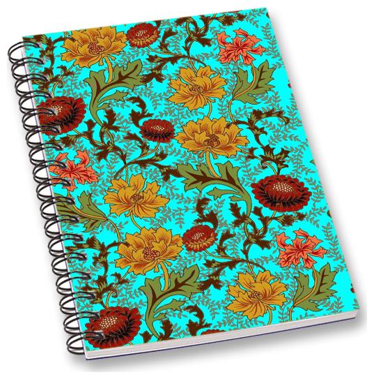 

RADANYA Floral A5 Notebook Wirebound Ruled Paper Diary