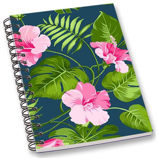 

RADANYA Floral A5 Notebook Wirebound Ruled Paper Diary