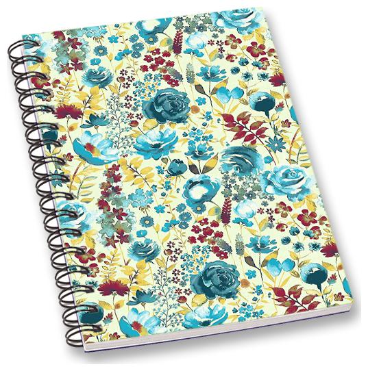 

RADANYA Floral A5 Notebook Wirebound Ruled Paper Diary