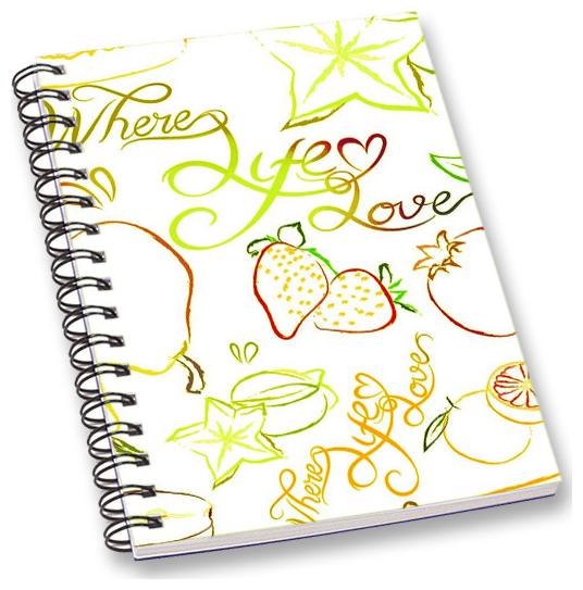 

RADANYA Fruits A5 Notebook Wirebound Ruled Paper Diary