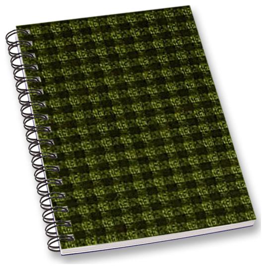 

RADANYA Gingham A5 Notebook Wirebound Ruled Paper Diary