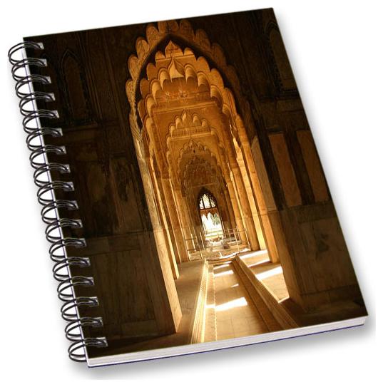 

RADANYA Historical Place A5 Notebook Wirebound Ruled Paper Diary