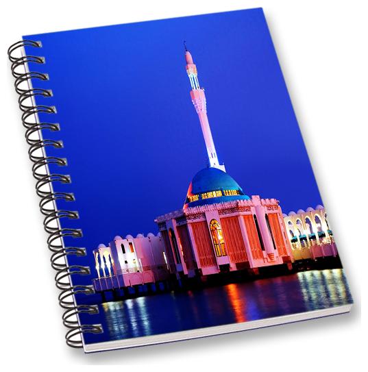 

RADANYA Historical Place A5 Notebook Wirebound Ruled Paper Diary