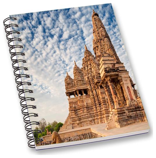 

RADANYA Historical Place A5 Notebook Wirebound Ruled Paper Diary