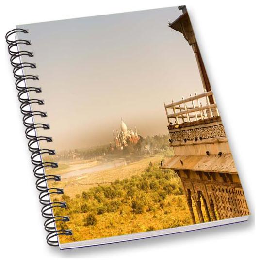 

RADANYA Historical Place A5 Notebook Wirebound Ruled Paper Diary