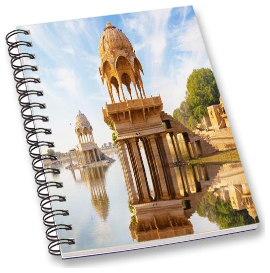 

RADANYA Historical Place A5 Notebook Wirebound Ruled Paper Diary