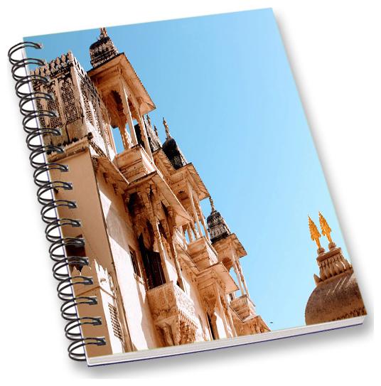 

RADANYA Historical Place A5 Notebook Wirebound Ruled Paper Diary