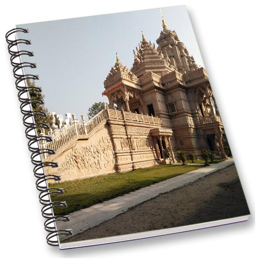 

RADANYA Historical Place A5 Notebook Wirebound Ruled Paper Diary