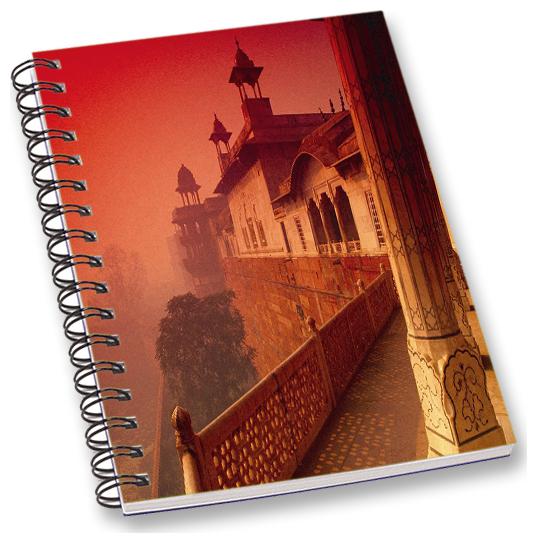 

RADANYA Historical Place A5 Notebook Wirebound Ruled Paper Diary