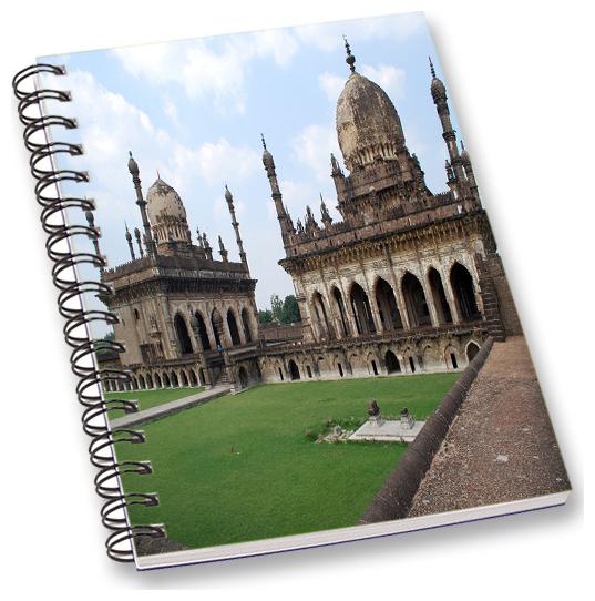 

RADANYA Historical Place A5 Notebook Wirebound Ruled Paper Diary