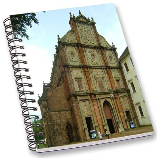 

RADANYA Historical Place A5 Notebook Wirebound Ruled Paper Diary
