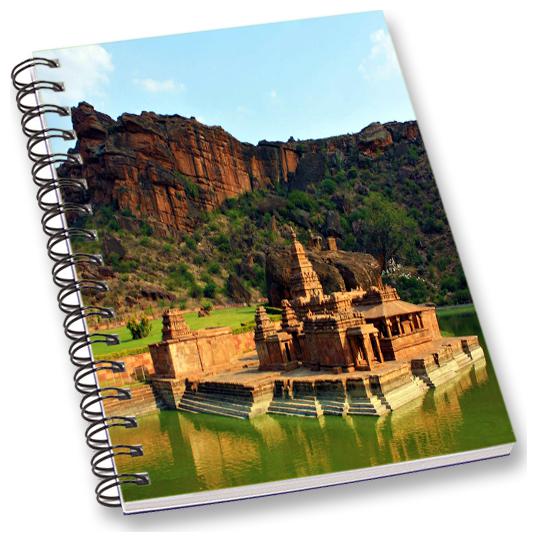 

RADANYA Historical Place A5 Notebook Wirebound Ruled Paper Diary