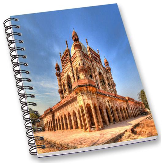 

RADANYA Historical Place A5 Notebook Wirebound Ruled Paper Diary
