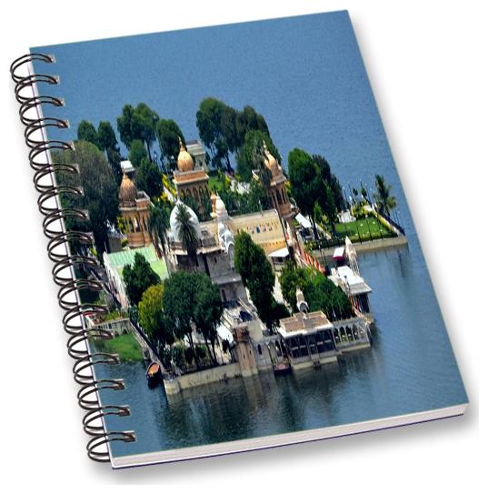 

RADANYA Historical Place A5 Notebook Wirebound Ruled Paper Diary