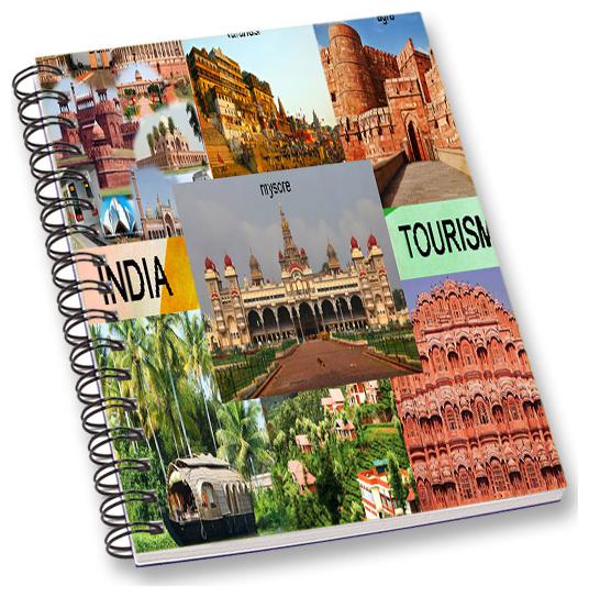 

RADANYA India Famous Place A5 Notebook Wirebound Ruled Paper Diary