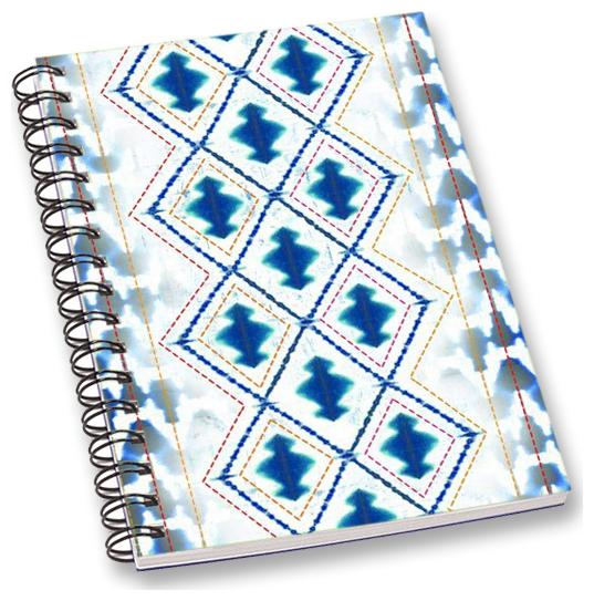 

RADANYA Kantha Style A5 Notebook Wirebound Ruled Paper Diary