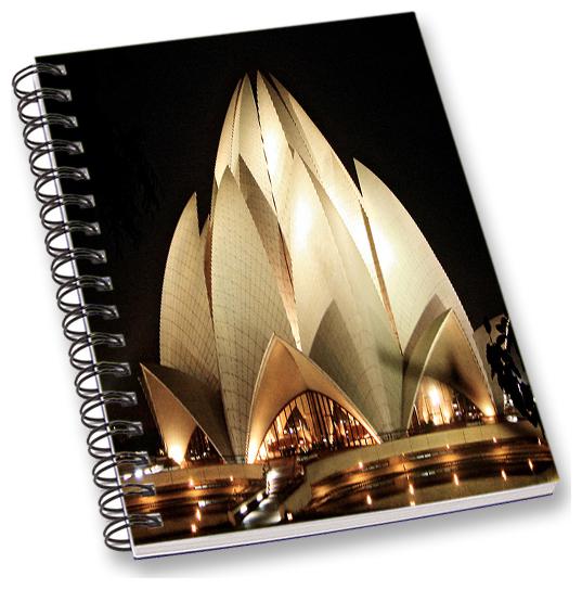 

RADANYA Lotus Temple A5 Notebook Wirebound Ruled Paper Diary